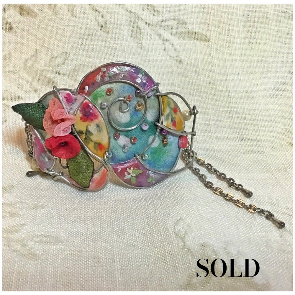 Mixed Media Artisan Cuff OOAK